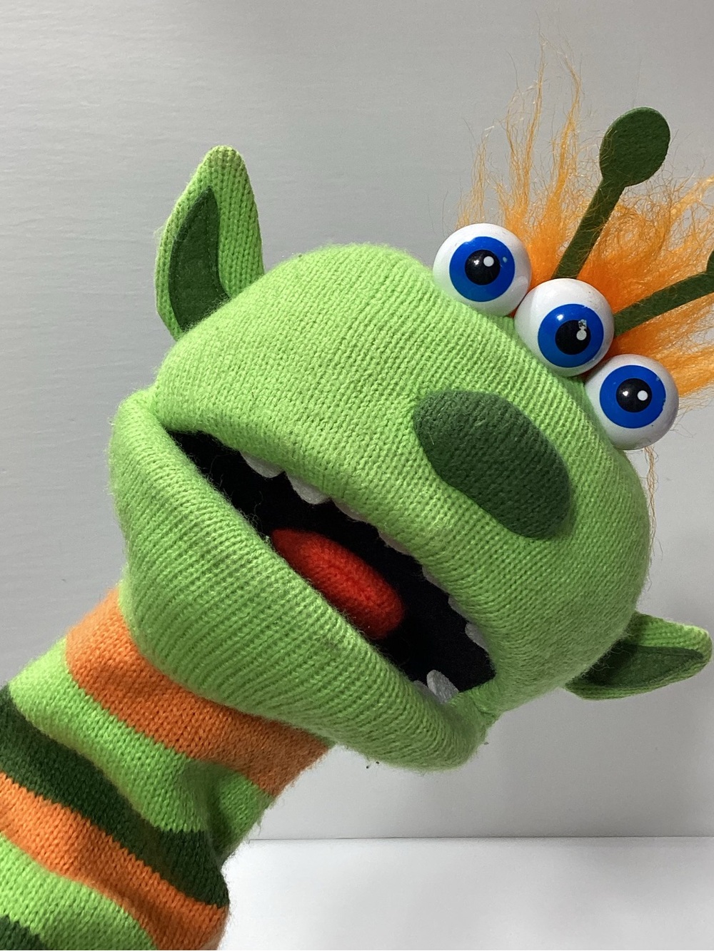 The Puppet Company Green Alien Narg Sock Puppet